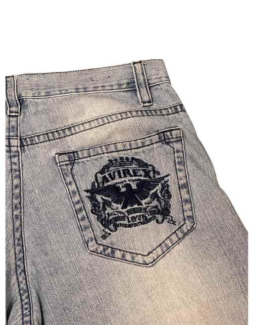 Vintage Avirex Denim Jort Shorts, 5 of 6
