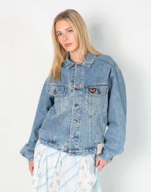 Vintage Avirex M denim jacket in blue