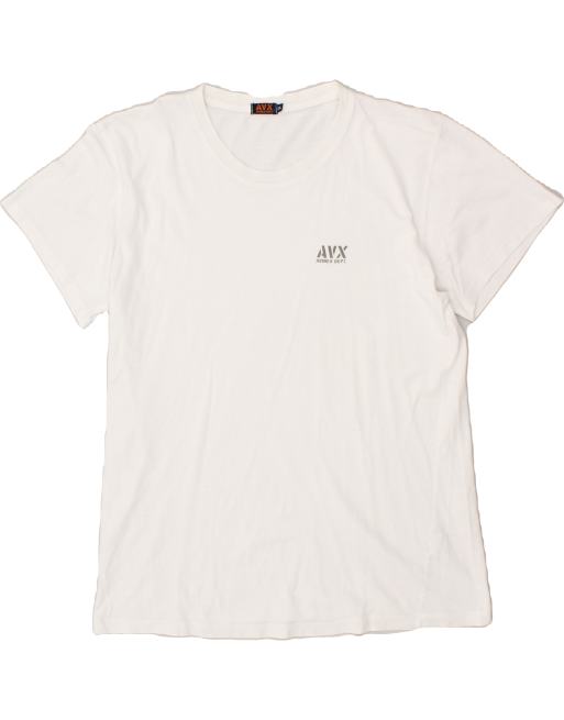 Vintage Avirex Size 2XL T-Shirt Top in White