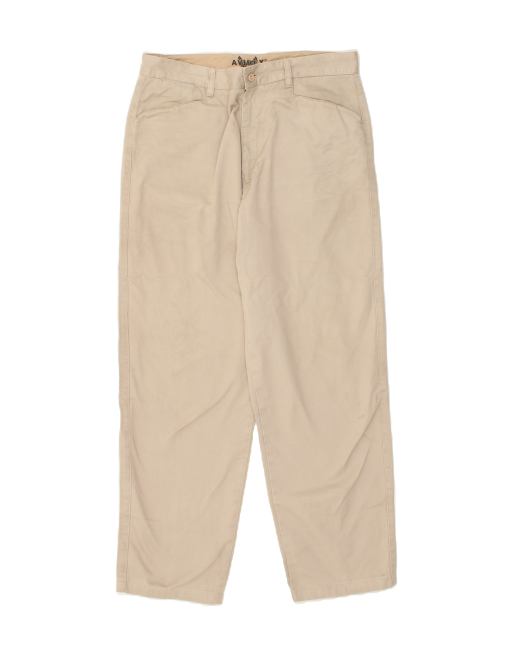 Vintage Avirex Size M Tapered Casual Trousers in Beige