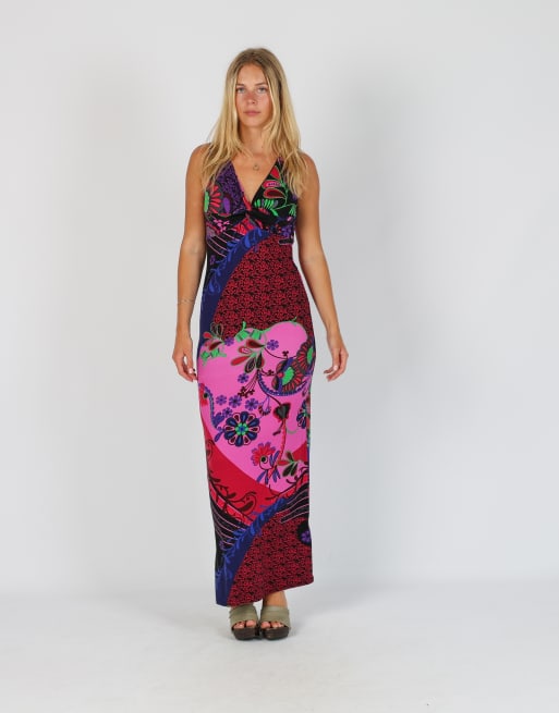 Vintage Baba Design S woven maxi dress in black