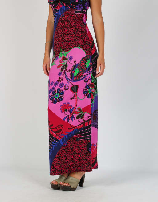 Vintage Baba Design S woven maxi dress in black, 2 of 4