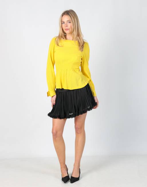 Vintage Baby Angel XS woven mini skirt in black