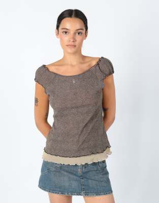 Vintage bagarry M Mesh Top Tan