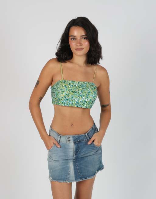 Vintage Bagatelle S cami in light green