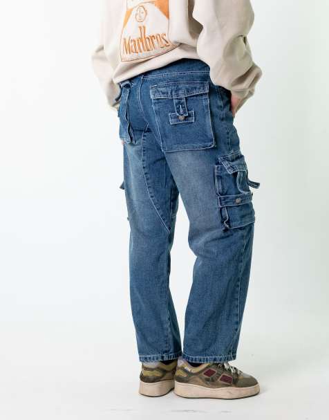 Vintage Baggy (28x30) Jeans in Blue Denim - view 1
