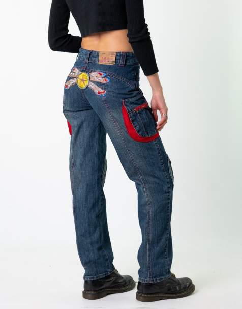 Vintage Baggy (28x32) Jeans in Blue Denim - view 1