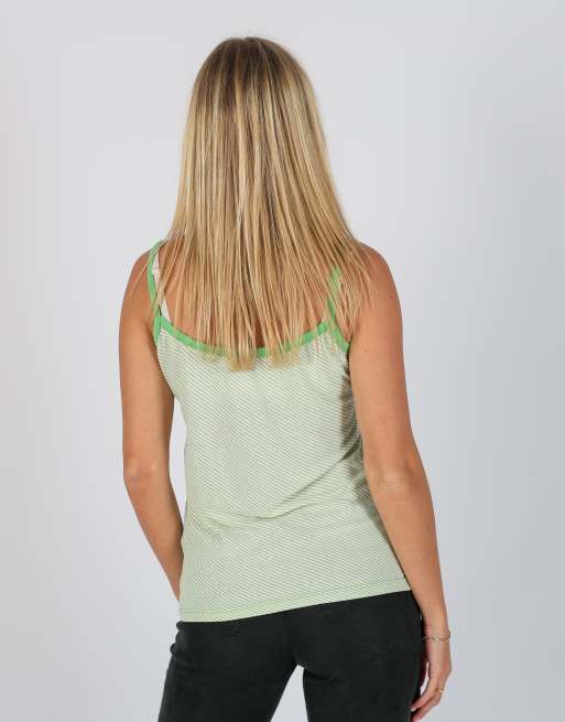 Vintage Bambolita M woven vest in light green, 2 of 4