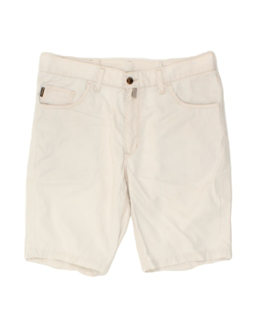 Vintage Barbour Casual Shorts It 46 Large W34 In White
