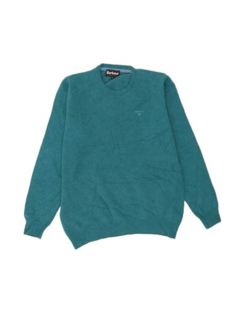 Vintage Barbour Crew Neck Jumper Sweater Medium In Green - view 1