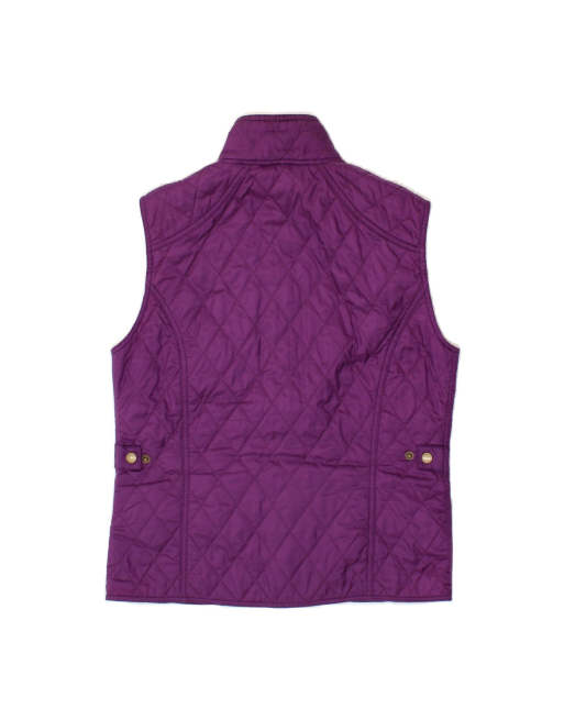 Vintage Barbour Quilted Gilet UK 14 Medium In Purple, 2 of 4