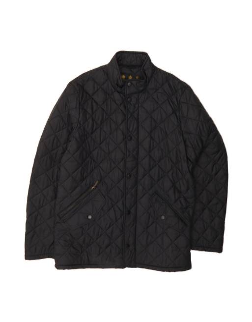Vintage Barbour Quilted Jacket UK 38 Medium In Black