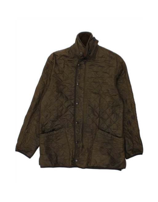 Vintage Barbour Quilted Jacket UK 38 Medium In Khaki