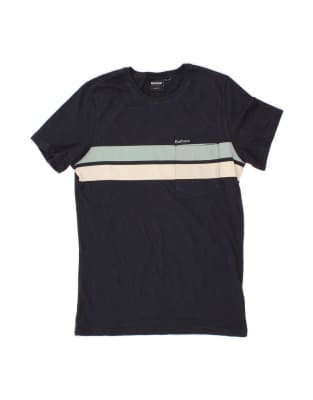 Vintage Barbour Tailored Fit T-shirt Top Small In Blue Striped - view 1