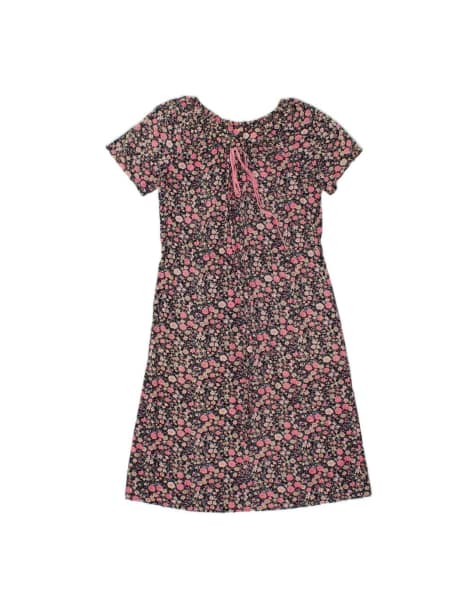 Vintage Basic Dress UK 14 Medium In Multicoloured Floral - view 1