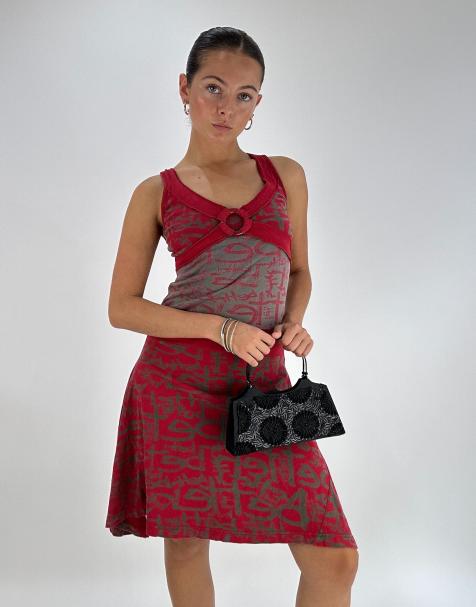 Vintage beaded handbag in black - view 1