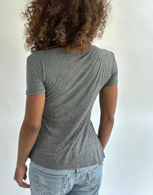 Vintage beaded top in grey, 2 of 4