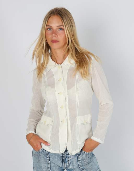 Vintage Belle Bonita S blouse in cream