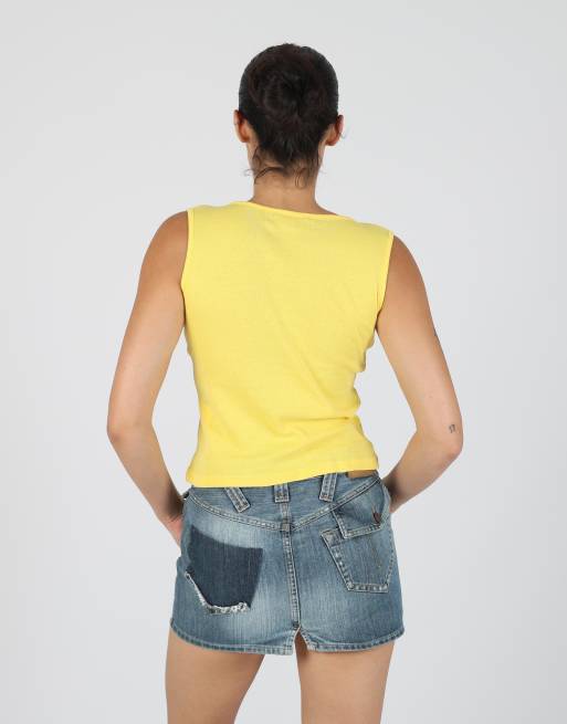 Vintage Beta S woven top in yellow, 2 of 4