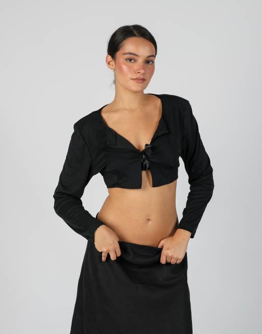 Vintage Biancace M woven top in black