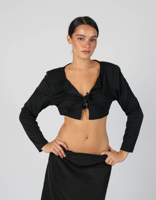 Vintage Biancace M woven top in black, 3 of 4