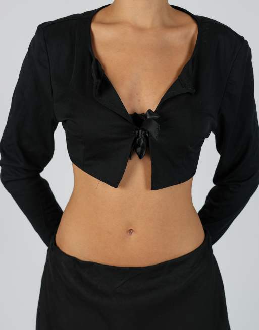 Vintage Biancace M woven top in black, 4 of 4