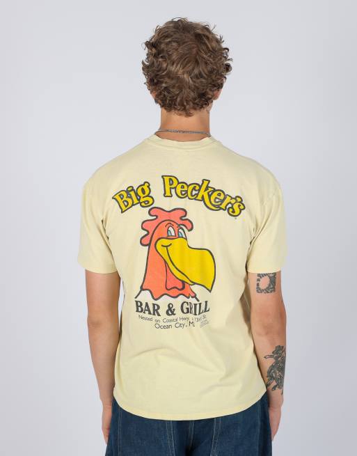 Vintage Big Peckers l t-shirt in yellow, 3 of 4
