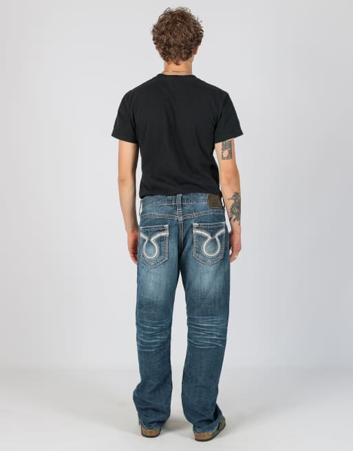 Vintage Big Star 36x32 denim jeans in blue, 3 of 4