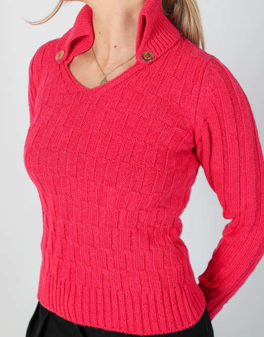 Vintage Bikkembergs S knitted jumper in pink, 4 of 4