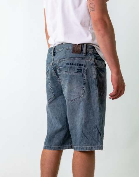 Vintage Billabong 36" Denim Hip Hop Jorts Shorts Light Blue - view 1