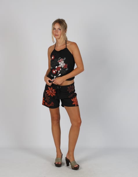 Vintage Billabong M woven shorts in black - view 1
