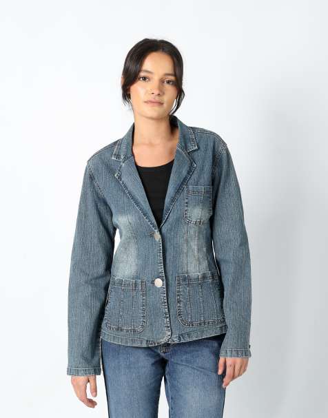 Vintage Birgini S denim jacket blue - view 1