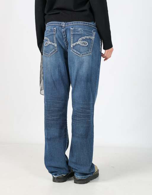 Vintage BKE 31x32 denim bootcut jeans in blue