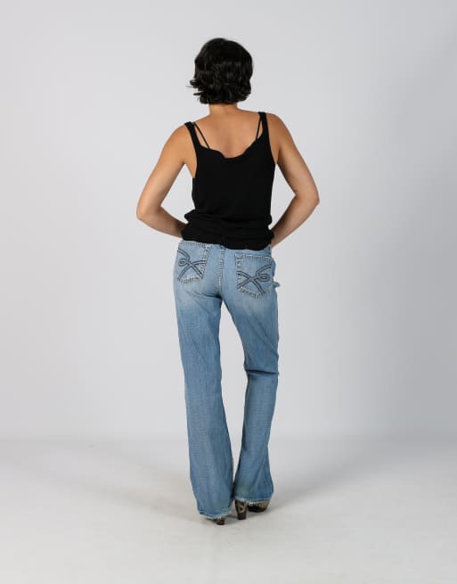 Vintage bke S straight jeans in light blue, 3 of 4