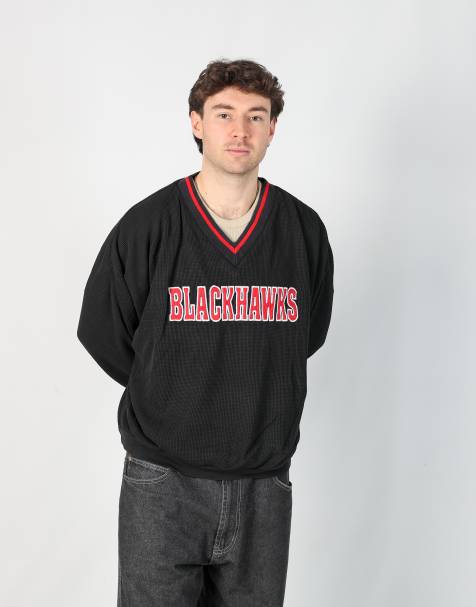 Vintage Blackhawks xxl sweatshirt in black - view 1