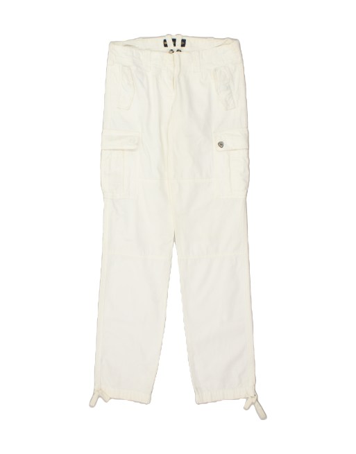 Vintage Blauer Size L Straight Cargo Trousers in White