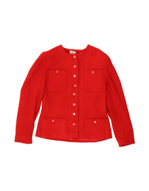 Vintage Blazer Jacket It 46 Large In Red - view 1