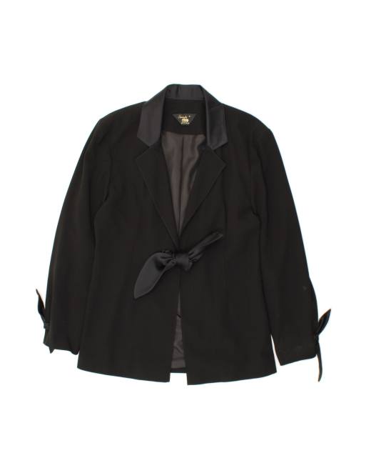 Vintage Blazer Jacket UK 14 Medium In Black