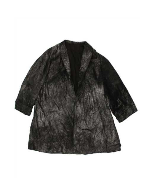 Vintage Blazer Jacket UK 16 Large In Black Tie Dye