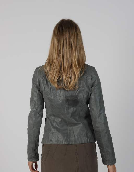 Vintage Blend S leather jacket in grey, 2 of 4
