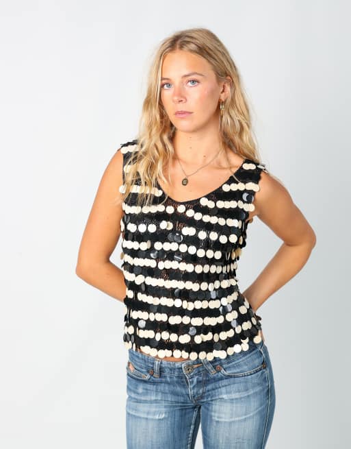 Vintage Bloom S cami in black