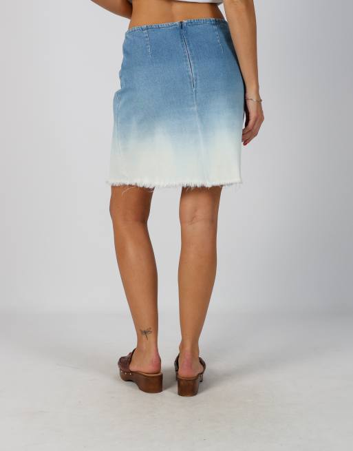 Vintage Blue Collection S denim midi skirt in blue, 2 of 4