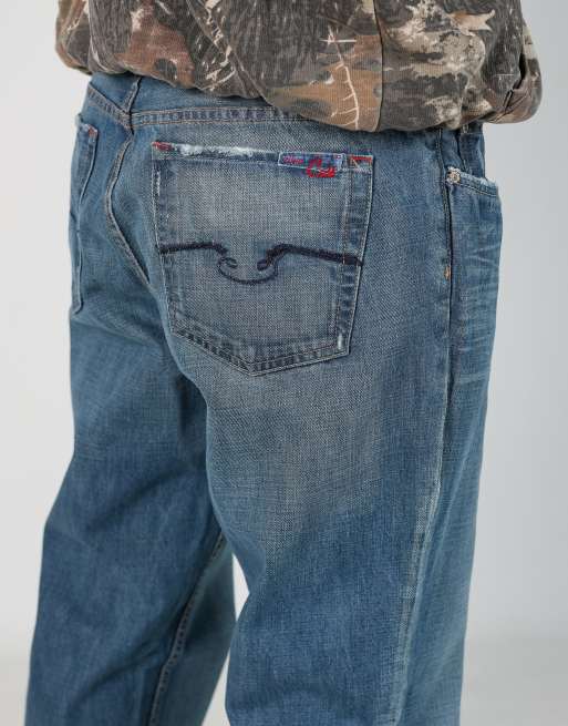 Vintage Blue Cult 36x32 denim jeans in blue, 4 of 4