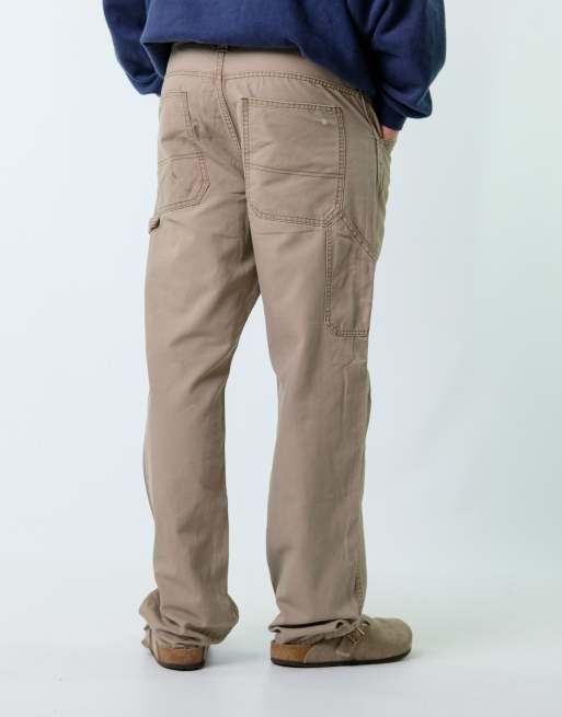 Vintage Blue Mountain 34x34 Canvas Carpenter Baggy Jeans Tan