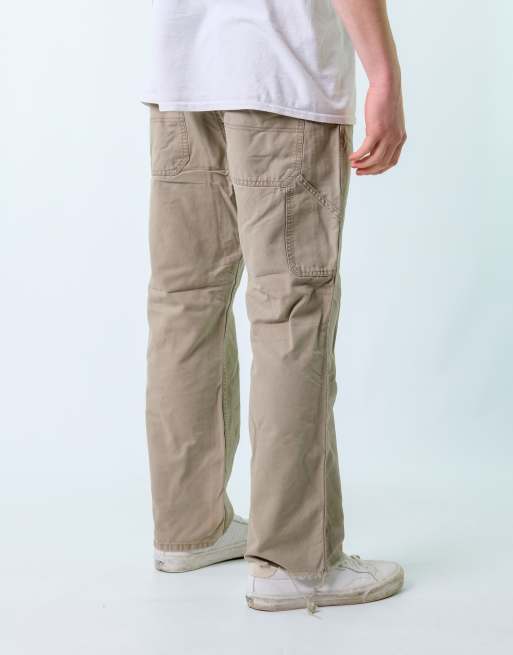 Vintage Blue Mountain 36x32 Denim Carpenter Baggy Jeans Tan