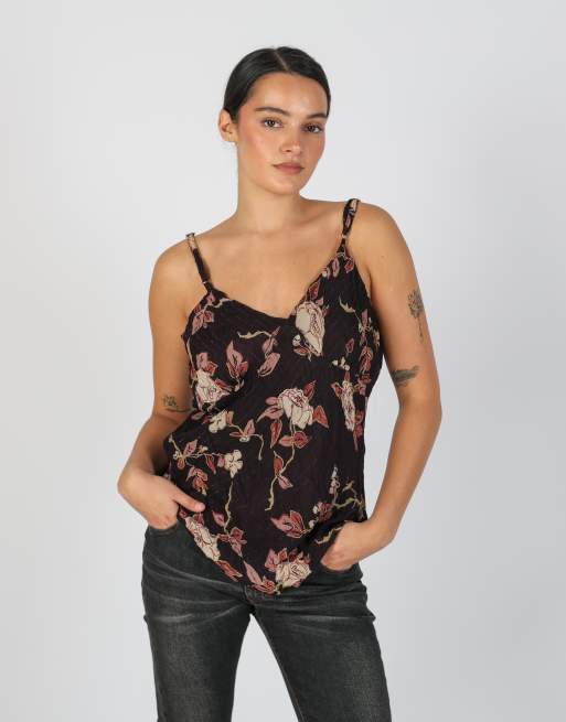 Vintage Bluoltre M cami in brown, 1 of 4