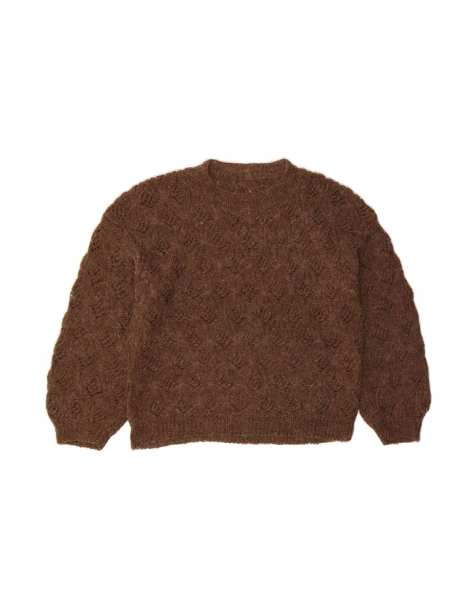 Vintage Boat Neck Jumper Sweater UK 14 Large In Brown - view 1