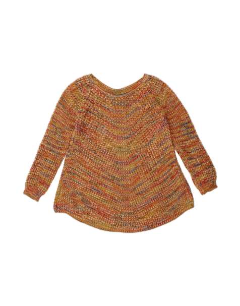 Vintage Boat Neck Jumper Sweater UK 14 Medium In Brown - view 1