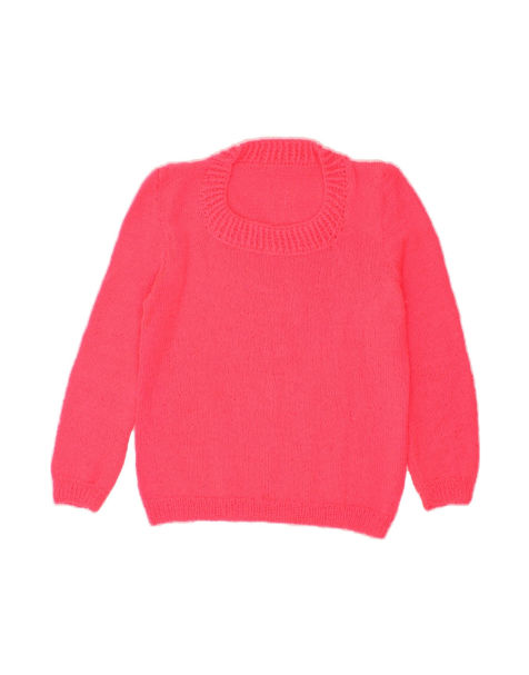 Vintage Boat Neck Jumper Sweater UK 8 Small In Pink - view 1