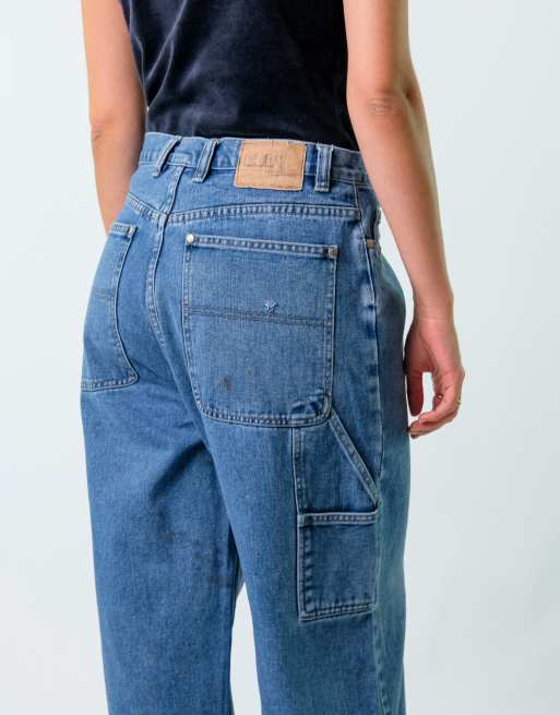 Vintage Body Machine 32x30 Denim Carpenter Baggy Jeans Blue